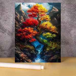Jigsaw Puzzle for Adults 500/1000/1200/2000PCS Tree River and Moon Scenery Paper Puzzle Home Wall Decoration Gift Idea