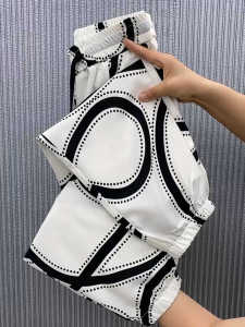 Cool Lightweight Ice Silk Harem Pants Womens Summer New Style Casual Pants Breathable Nine Points Slimming Fashionable