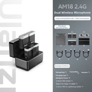 Ulanzi | Wireless Microphone for Live Video Recording Noise Reduction