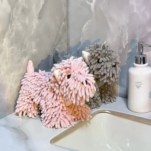 Khăn Lau Tay Hình Chú Chó Hoạt Hình Khăn Lau Khô Nhanh Cho Nhà Bếp Và Phòng Tắm Đồ Trang Trí Động Vật Sáng Tạo Phụ Kiện Nhà Cửa