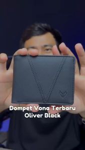 VONA Oliver Wallet - Dompet Pria Lipat Pendek Kulit Sintetis PU Variasi Warna
