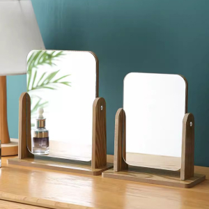 [HÀNG CÓ SẴN] Gương Để Bàn Khung Gỗ - Tấm Dày 1.2Cm - Soi Trang Điểm Trang Trí Phòng Ngủ