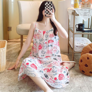 KASIHAN | Non-bump Bralette Cotton Camisole Sleep Dress for Women Plus Size