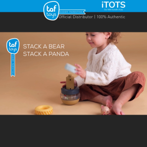 Taf Toys Baby Stacking Toy - Coordination Toy | Multi-Sensory Rings for Fine Motor Development