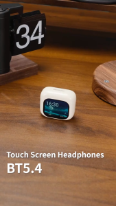 MeeGoo Smart Touch Screen Bluetooth Earphone ANC+ENC Noise Cancelling Earbud Built-in HD Call Microphone Bluetooth 5.4 Wireless Earbuds 智能触屏蓝牙耳机