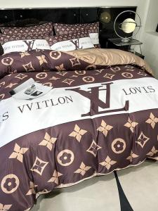 New 2025 Washed Silk Four-Piece Bedding Set Luxury Light Elegant Ice Silk Bedding Duvet Cover Sheet Bed Canopy Chinese Style