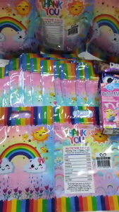 10pcs rainbow plastic ziplock bag food keeper candy pouches cookies