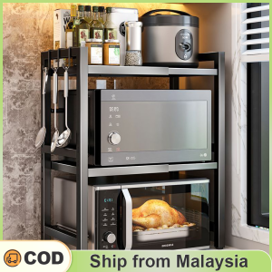 Extendable Microwave Oven Rack Adjustable Heavy Duty Kitchen Stand Storage Shelf kitchen rack kitchen organizers rack shelf storage Rak Dapur
