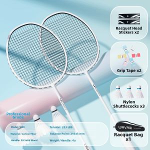 WAVAW | Full Carbon Fiber Professional Badminton Racket