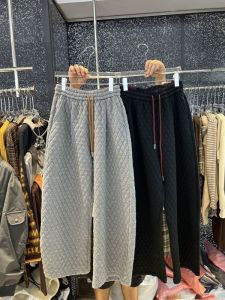 SUOSHE | Quần Rộng Dáng Suông Thun Đai