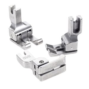1PC Steel Double Compensating Presser Foot Industrial Sewing Machine Right&Left top stitching CD1/32 1/16 1/8 3/16 1/4