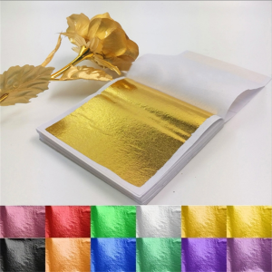 100-200sheets Imitation Gold Foil Paper Leaf Gilding DIY Epoxy Resin Mold Jewelry Making Filling Decorate Resin Crafts Tool