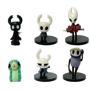 6pcs/set Hollow Knight Desktop Figurine Ornament PVC Material Anime Collectible Model DIY Landscape Decoration Figurine