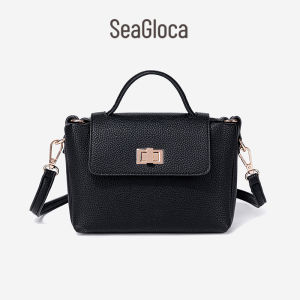 SeaGloca Premium Versatile Soft Leather Grain Mini Portable Shoulder Messenger Sling Bag for Woman