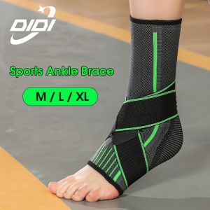 DIDI 1PCS Ankle Brace Support Sports Ankle Protector Pain Relief Recovery Braces Compression Ankle Support Injury Braces Pad Adjustable Ankle Corrector Pads Pain Supports Elastic Guard Injury Recovery for Sports Running Basketball