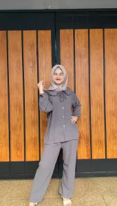 NATALIA ONE SET CRINKLE AIRFLOW / SETELAN CELANA