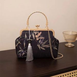 MEIFEI | Spring New Fashion Bamboo Leaf Print Handbag