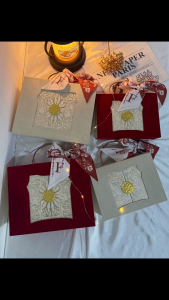 UNIGOLD The Baroque Gift Box |  Velvet Box Cover | High-quality rigid Cardboard | Durability and refined finish | Embossed patterns | Gold Wax-style Steal handle | perfect for premium holiday or any special occasion | Office Stationery