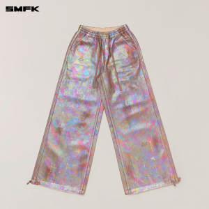 SMFK | Vibrant Handcrafted Workwear Pants Wide Leg