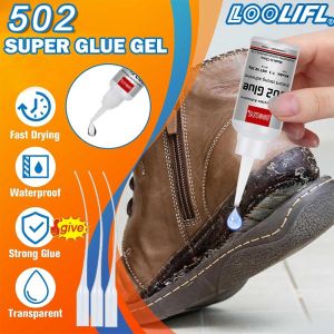 1-3pcs20ml502 super glue quick-drying cyanoacrylate glue leather rubber wood metal glass strong adhesive liquid glue tool not white long-lasting and durable free of charge to send the glue tube!