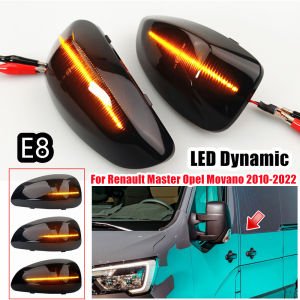 Fit for Renault Master III 3 EV FV HV JV UV 2010 2011 2012 2013 2014 - 2023 Dynamic LED Side Mirror Turn Light Signal Lamp