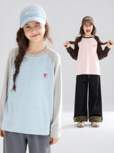 MUCMUKN | Soft Color Block Long Sleeve T-Shirt