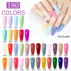 Arte Clavo 8ml White bottle 115 Colors Series Semi-permanent Gel Nail Polish UV Varnishes Nail Design Gel Hybrid Base Top Coat