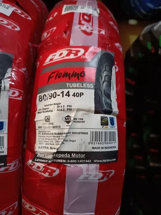 harga ban fdr flemmo ring 14 tubeless