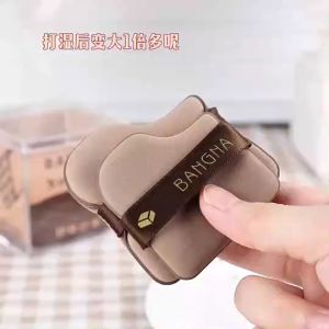 BANGNA ชุดพัฟคุกกี้ช็อกโกแลต 6 ชิ้น พัฟกำมะหยี่ พัฟขนาดมินิ ไม่กินแป้ง นุ่มพิเศษ ใช้ได้ทั้งแห้งและเปียก สำหรับลงรองพื้น