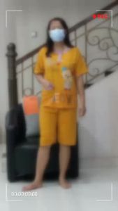 baju tidur wanita dewasa jumbo setelan pendek murah bb max 85kg bahan kaos serian muda motif