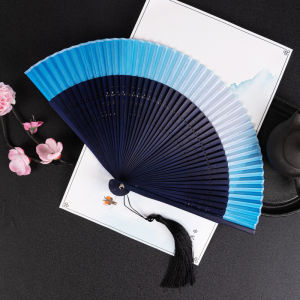 1pc Carved Bamboo Folding Fan Vintage Chinese Style Hollow Fan Wedding Hand Fan Fragrant Party Prop Decor Gift Home Decoration