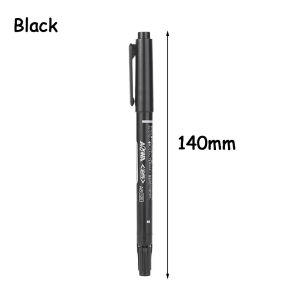 3PC 0.5/1mm Double Head Marker Waterproof Oily Ink Permanent Markers Graffiti School Stationery