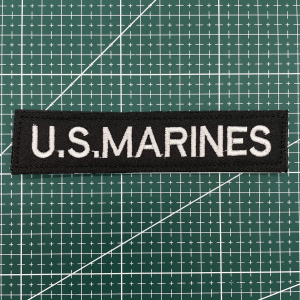 Naval Marine Corps Embroidered Magic Stick Chapter Chest Strip Outdoor Tactical Backpack Morale Badge Military Fan