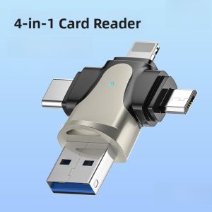 Earise | Universal Dual Use USB Interface High Speed TF Card Reader For Android Phone Computer Tablet iPad Multi Function OTG Adapter Head