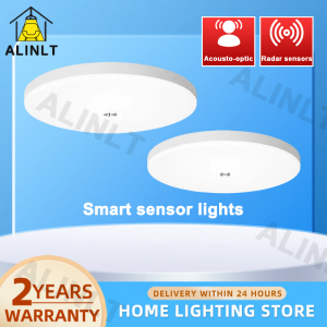 Acousto-optic Induction Ceiling Light LED Radar Sensing Ceiling Lamp 12/24W For Balcony Hallway Garage Stairway Entrance Light ALINLT