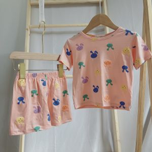 Bộ thun lạnh cộc tay hình thỏ bé trai bé gái Minky Mom