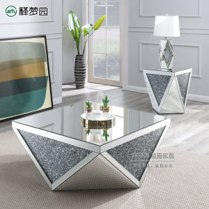 Nordic Style Square Stylish Teapoy Coffee Table Tea Table Furniture for Creative Mirror Affordable Luxury Style Side Table 3064 for Living Room