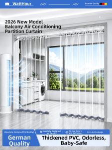 Watthour | Balcony Transparent Soft Cold Air Blocking Door Curtain