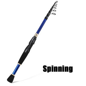 Sougayilang Telescopic Fishing Rods 1.8M 2.1M 2.4M Spinning/Casting Fishing Rod Carbon Fiber Freshwater Fishing Tackle Pesca