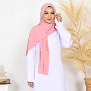 hijab terbaru terlaris pasmina jersy premium belakang oval