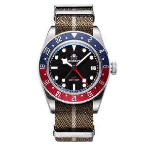 ADDIESDIVE New GMT Watch For Men Gift Bubber Glass AR Coating 200m Waterproof Diving BGW9 Luminous Date Sport Business Wristwatc