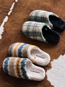 Dép Cotton Love of Ants Mùa Thu Đông Mới Về Thời Trang Kẻ Sọc Kẻ Caro Thoải Mái Mặc Ở Nhà Ngoài Trời Cho Cặp Đôi Nam Nữ