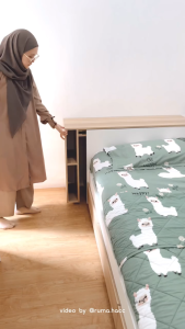 PIRA - EGHA AVA BD100 Dipan / Tempat Tidur dengan Meja Sliding