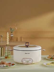 6L Household Electric Hot Pot Micro-pressure Pot Wok Dormitory Multi-function Large Capacity Electric Cooking Pot 鴛鴦鍋