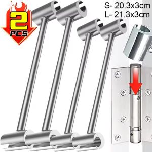 2PCS Double Head Hinge Gaps Adjusting Wrench Steel Bending Tool Heavy-duty Home Door Hinge Adjustment Labor-Saving Repair Spanner