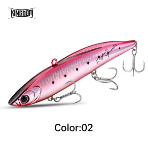 Kingdom | Kingdom Sinking VIBE Fishing Lure 115mm 29.6g Artificial Hard Wobbers Vibrating Sinking Bait for Freshwater Bass Fishing