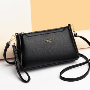 Multi-Layered Crossbody Bag Elegant Minimalist Ladies Shoulder Bag Luxury Sensation Simple Match British Style Small Square Bag