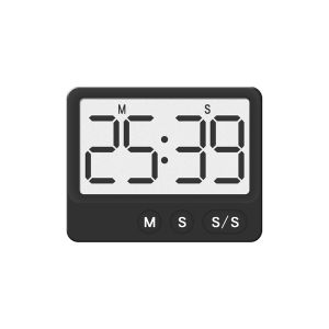Digital Timer Magnetic Suction Countdown Timer LCD Large Screen Display Student Time Management Mute Desktop Timer Kitchen Tool