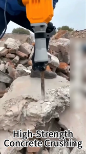 CHUANGCHAO 9500W Heavy Duty Blasting hammer ConcreteCrusher with Rock Drill & Chipping Gun Functions