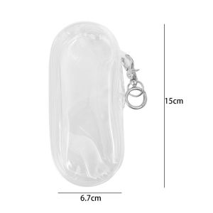 Transparent Toy Doll Keychain Display Bag Waterproof Data Cable Protective Pouch Storage Pockets